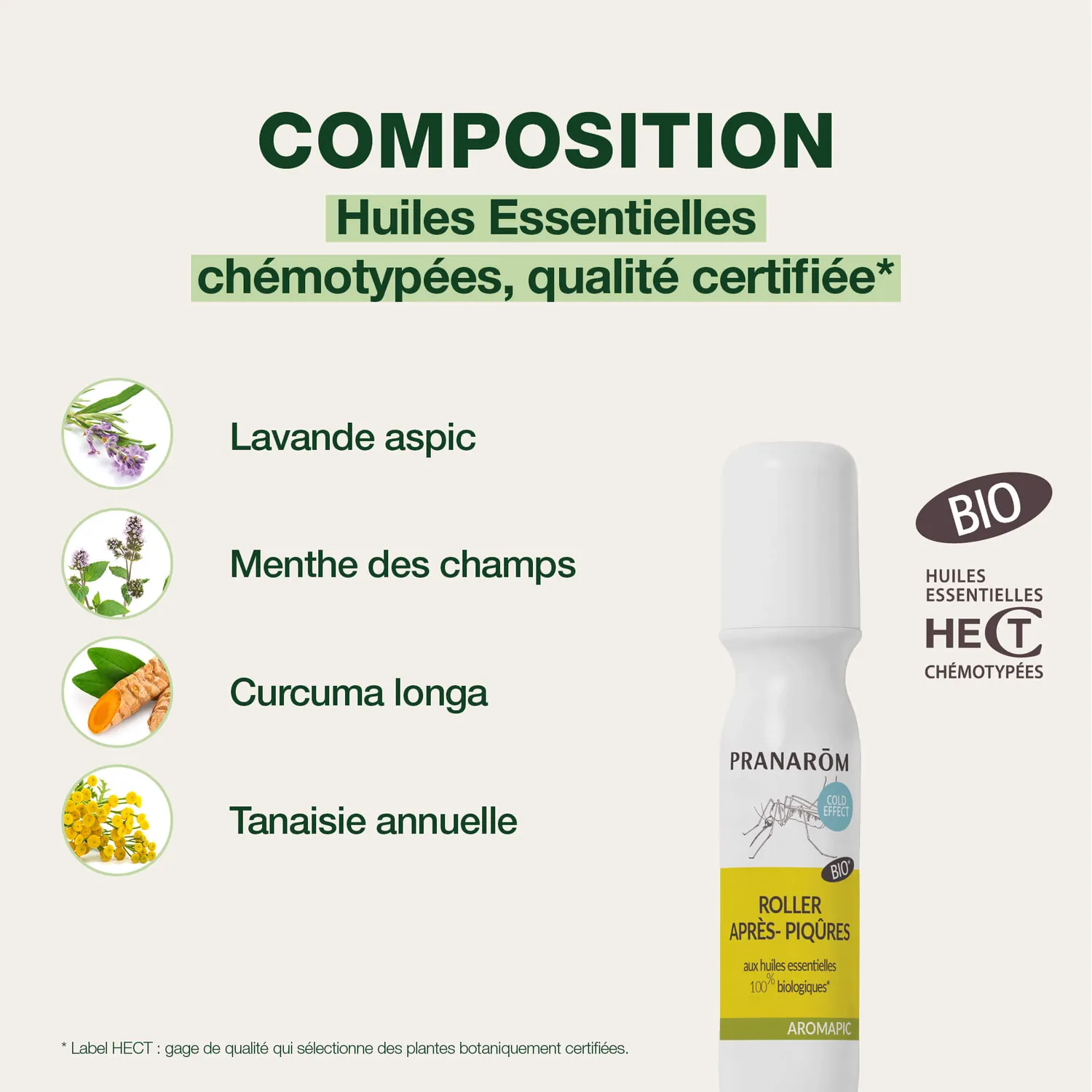 Herbalgem Roller apaisant après-piqûres bio démangeaisons