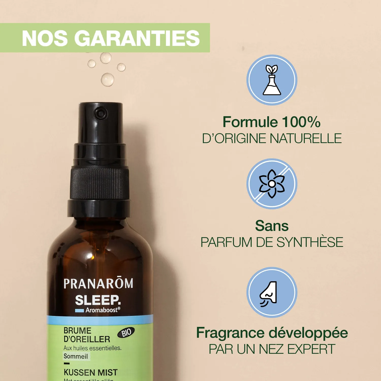 Herbalgem Sleep brume d'oreiller bio nuit sereine