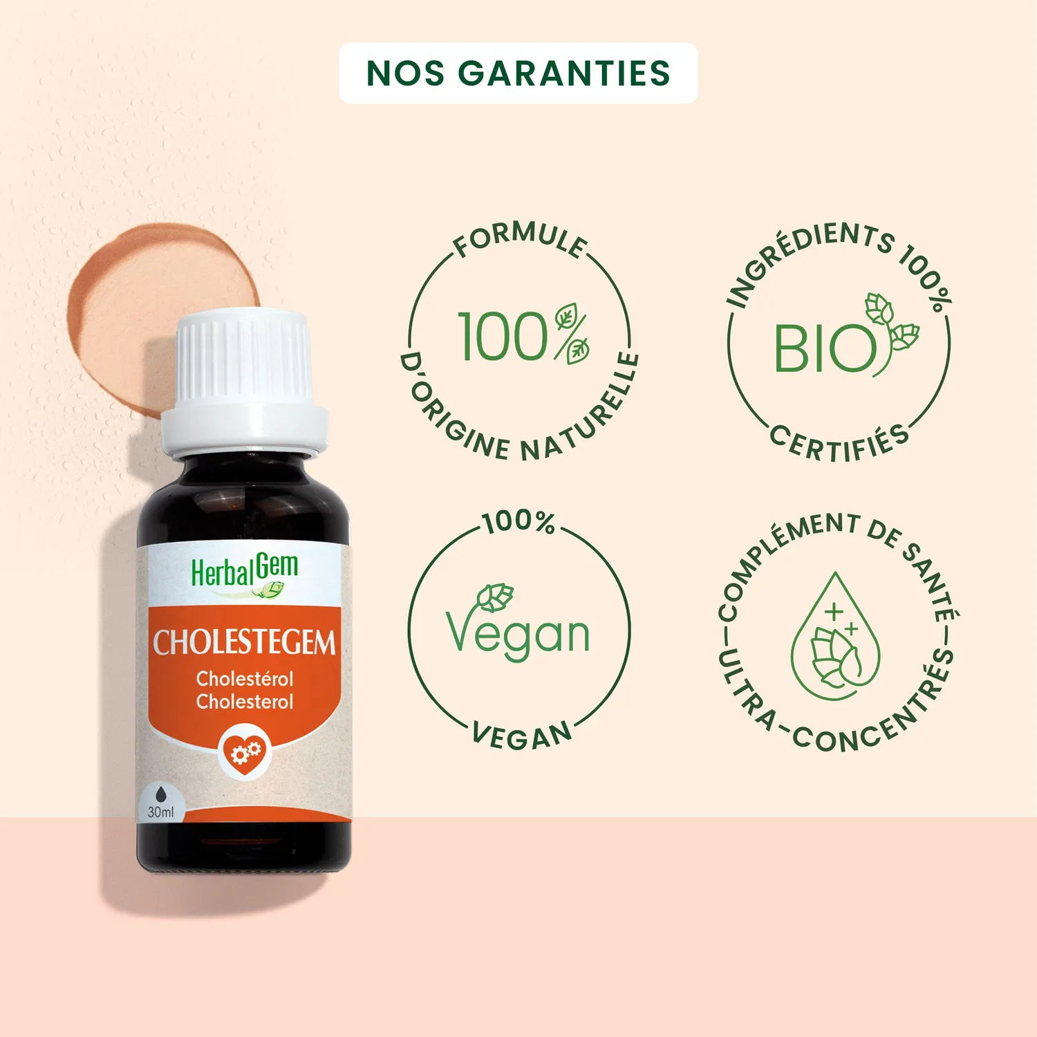 Herbalgem Cholestegem complexe bourgeons bio cholestérol