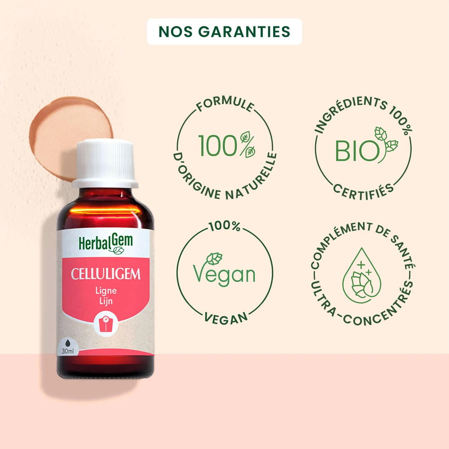Herbalgem Celluligem complexe ligne drainage bio