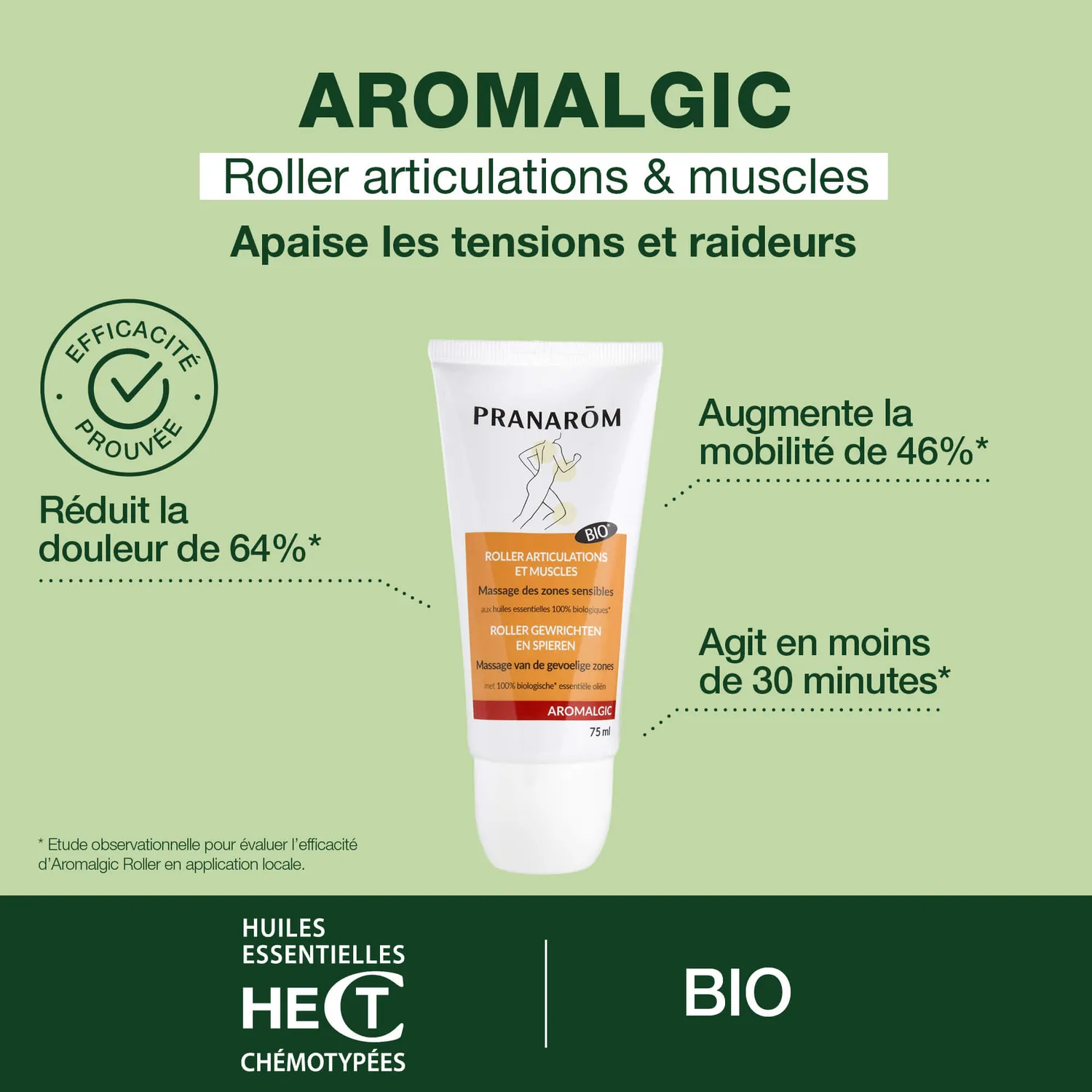 Herbalgem Roller articulations muscles bio fraîcheur