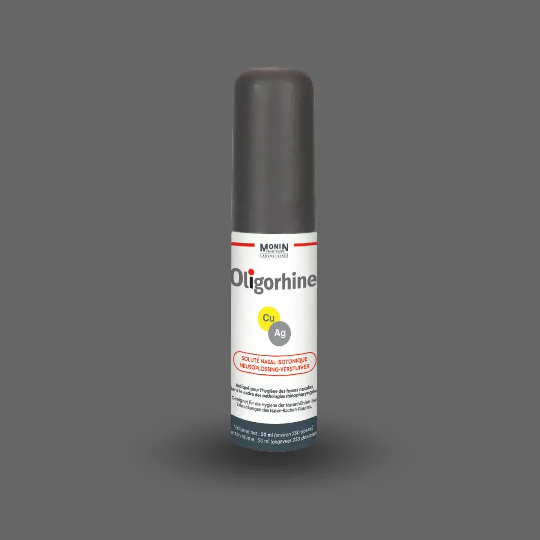 Laboratoires Monin Chanteaud Oligorhine spray nasal cuivre argent