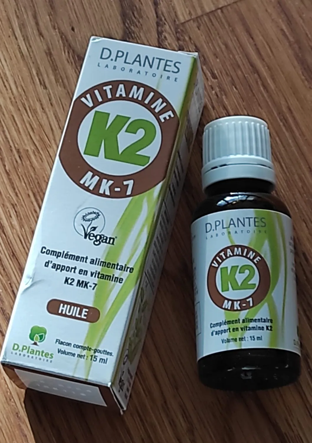 D.Plantes Vitamine K2 MK7 gouttes 15 ml vegan