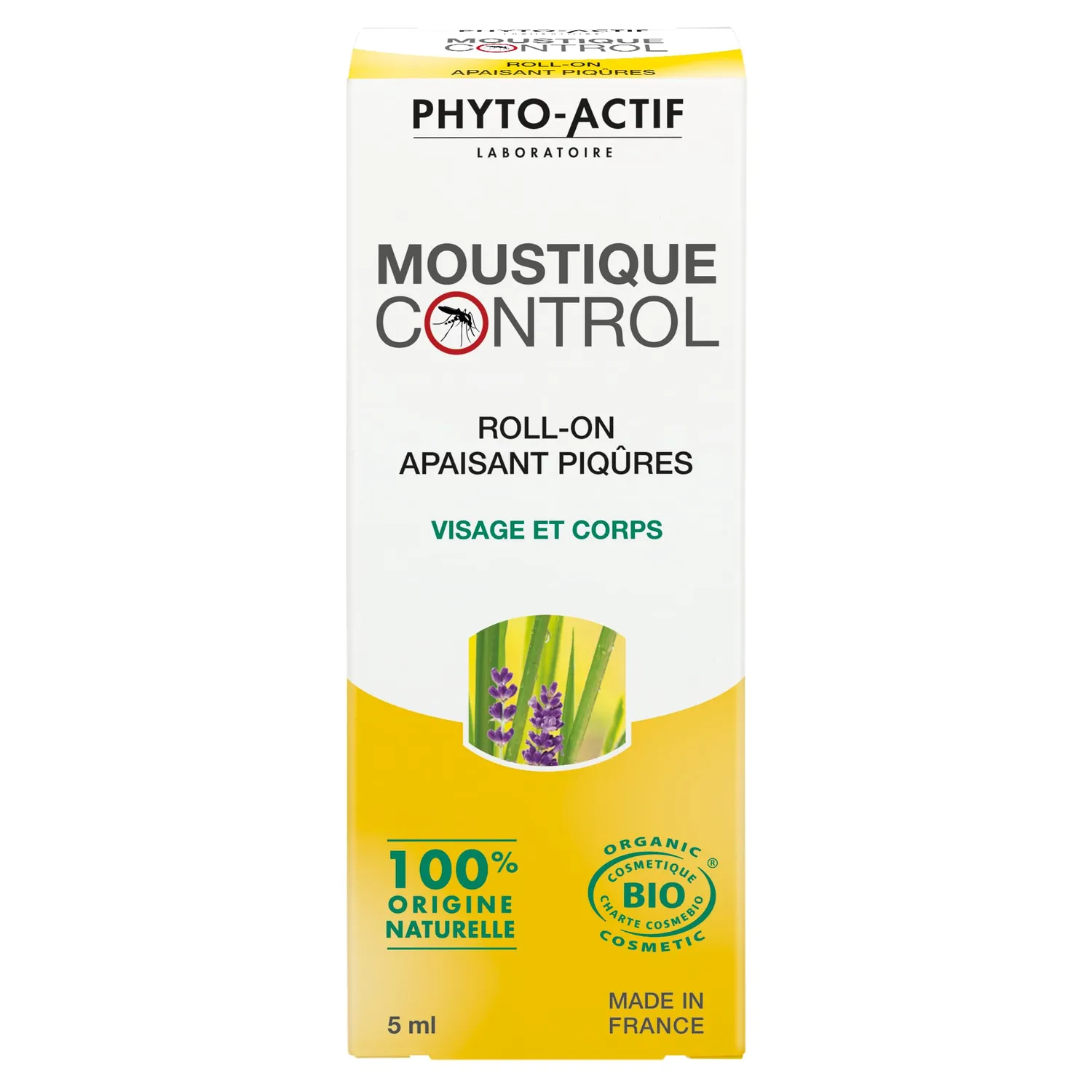 Phyto-Actif Moustique Control roll-on piqûres 2x5 ml lavande