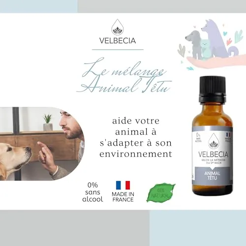 Velbecia Animal têtu élixir fleurs 50ml sans alcool écoute