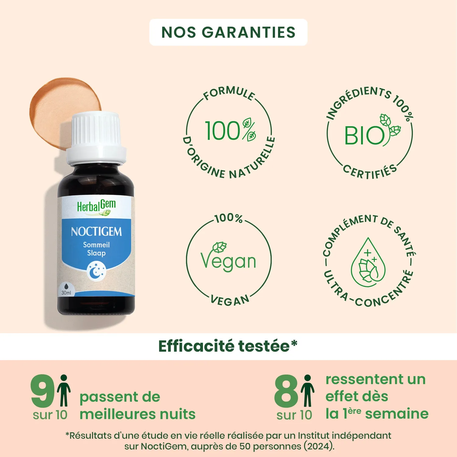 Herbalgem Noctigem complexe sommeil bio tilleul nuit