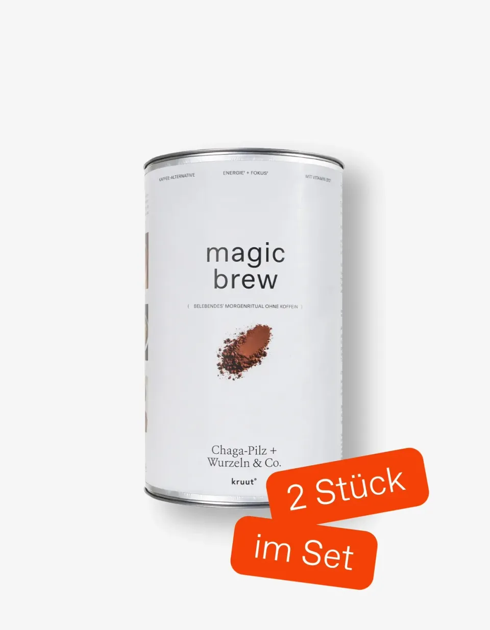 kruut Magic Brew poudre café racines chaga 2x370g focus