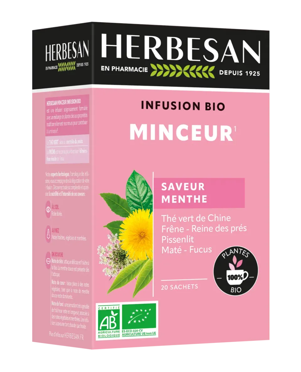 Herbesan Minceur infusion bio silhouette