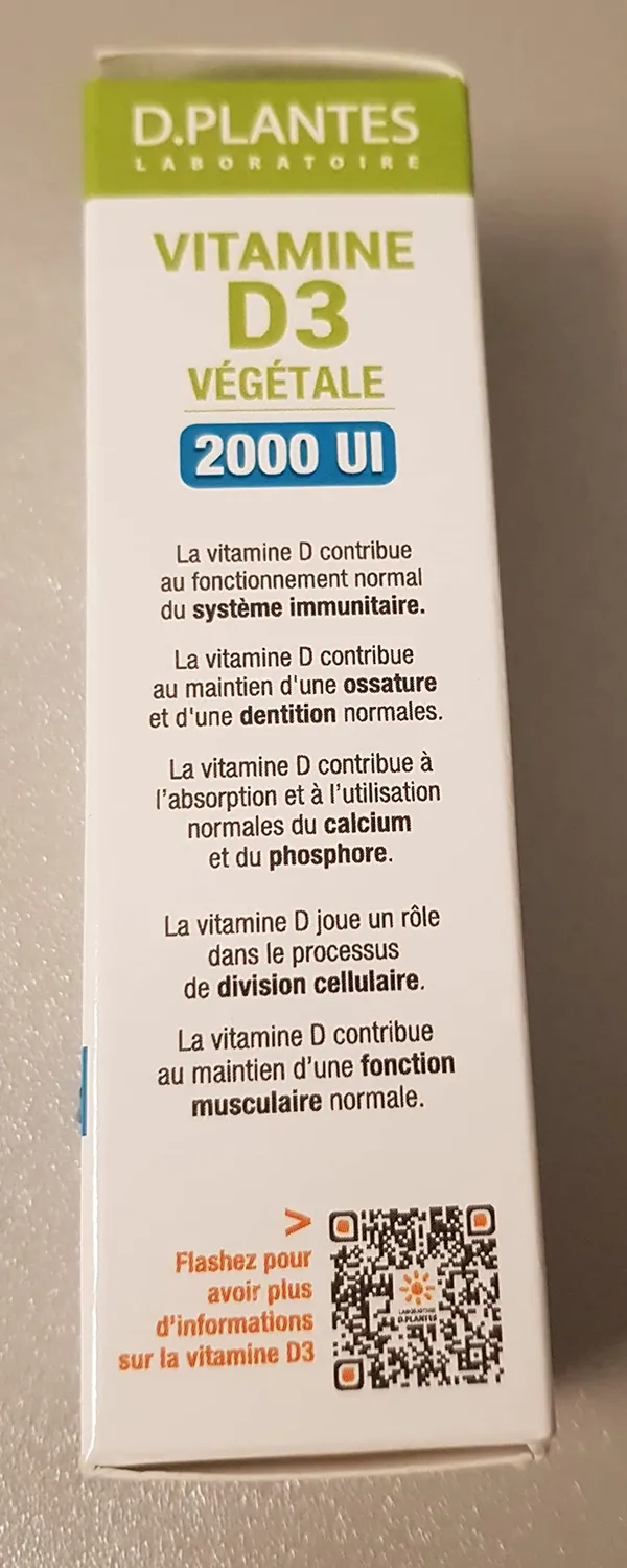 D.Plantes Vitamine D3 2000 UI Spray 20 ml Vegan