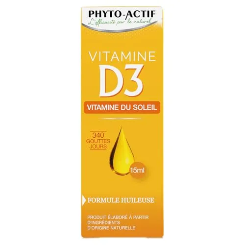 Phyto-Actif Vitamine D3 gouttes huileuses 15ml