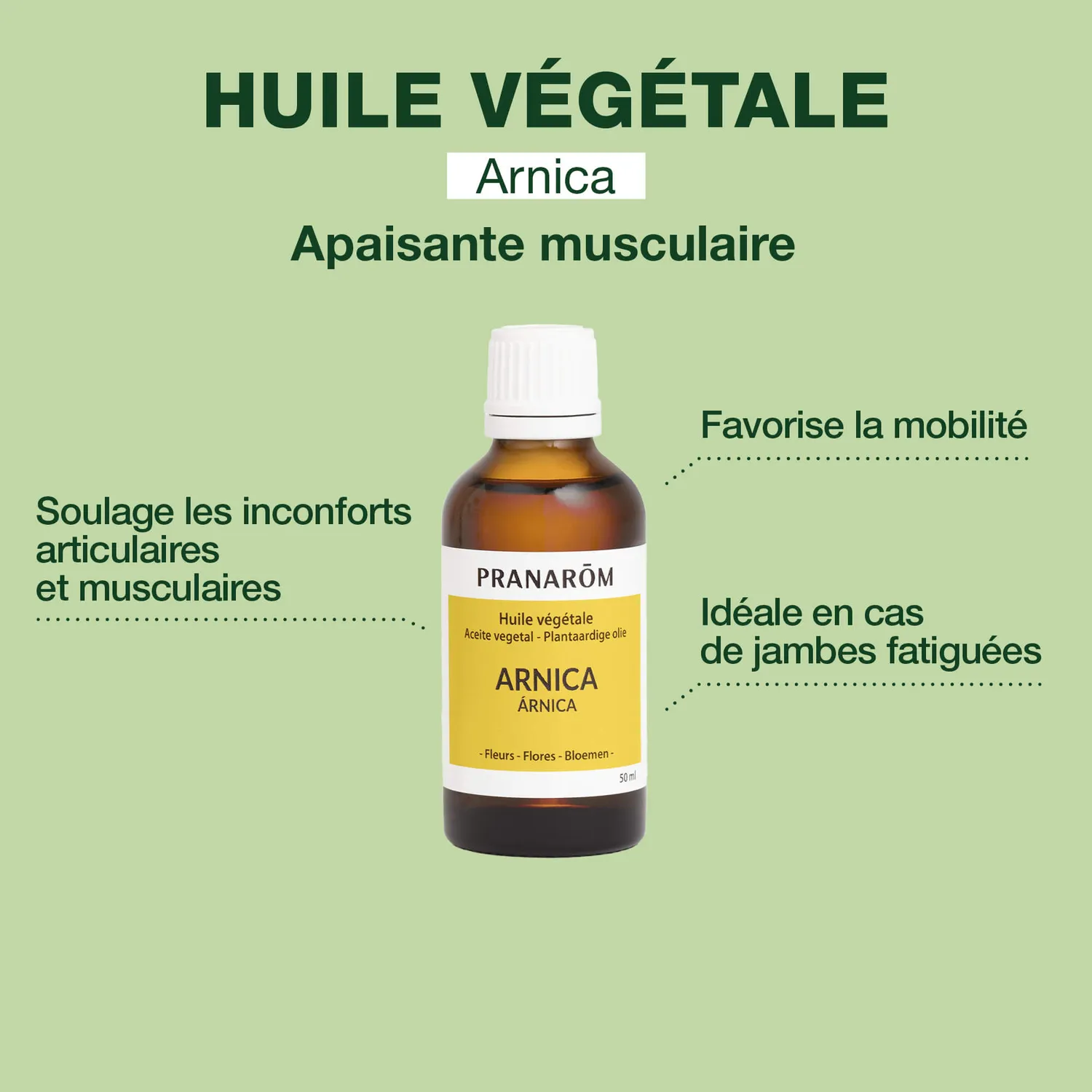 Herbalgem Huile Végétale Arnica bio muscles