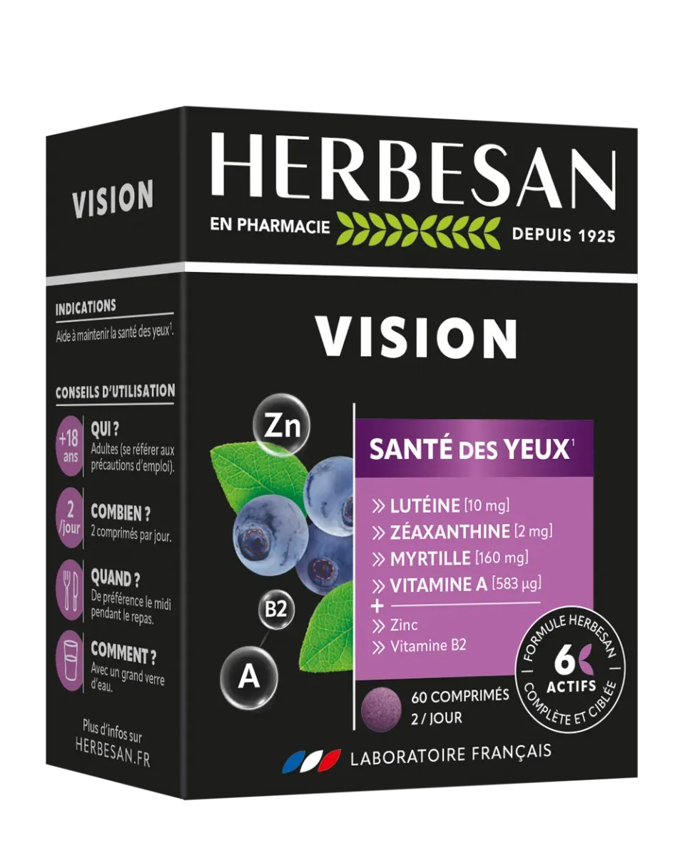 Herbesan Vision complément alimentaire santé visuelle