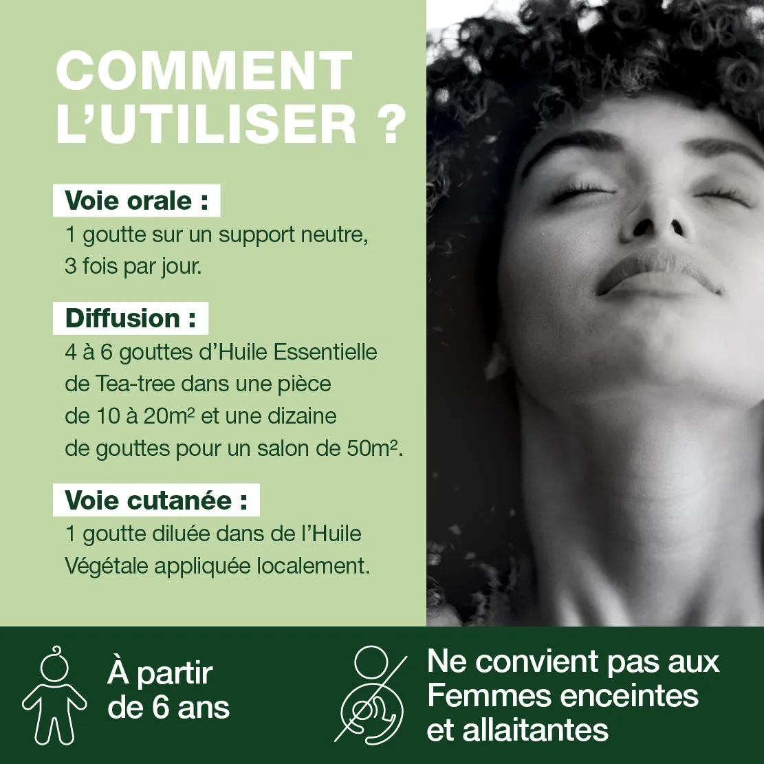 Pranarôm Tea-tree huile essentielle bio purifiante
