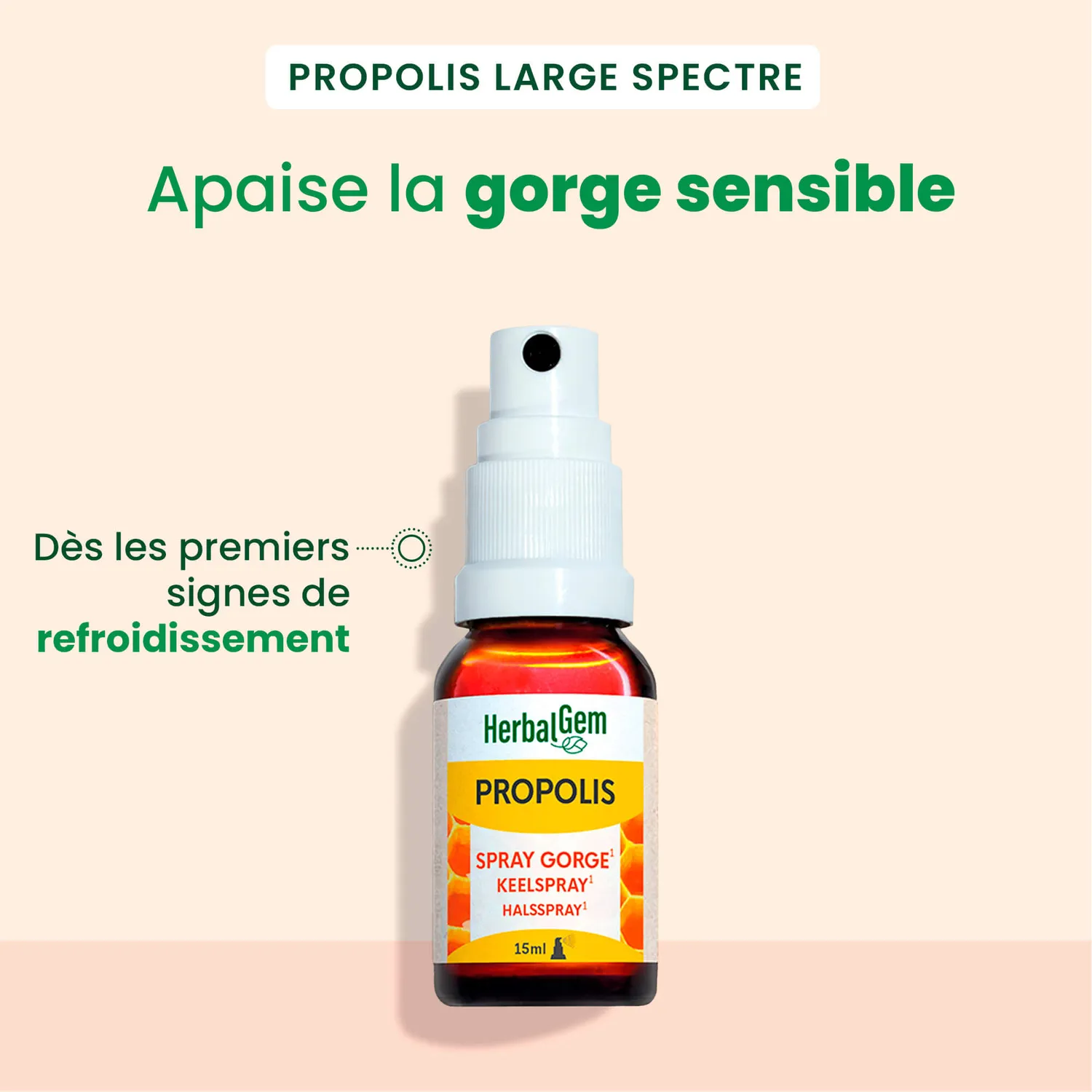 Herbalgem Duo Pack Propolis Bio spray gorge échinacée x2