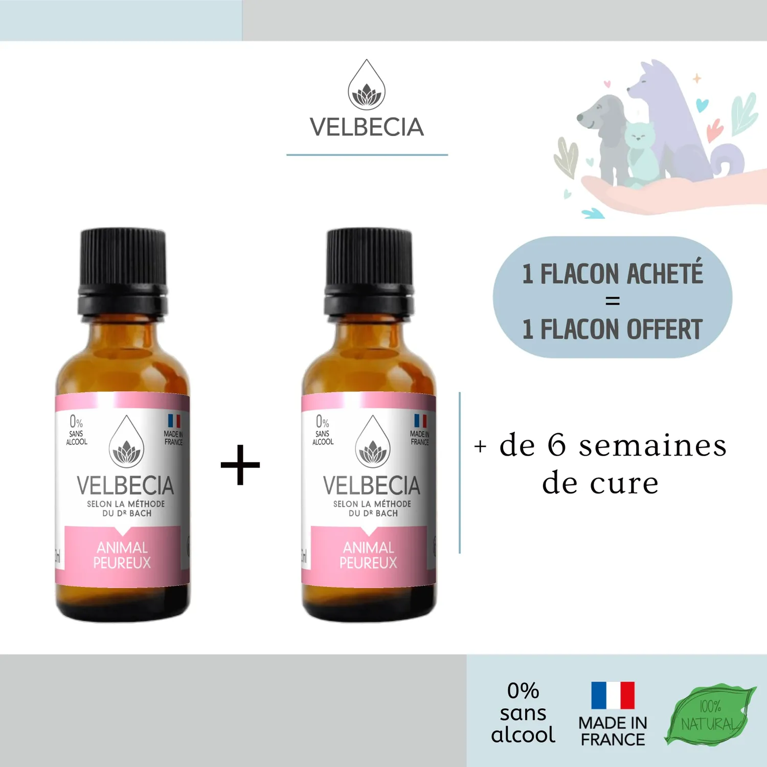 Velbecia Animal Peureux Élixir Sans Alcool 30ml Orage