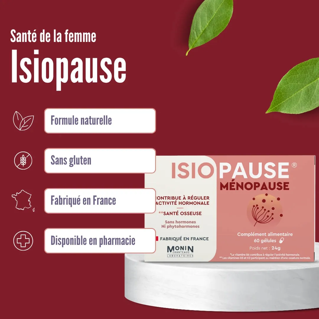 Laboratoires Monin Chanteaud Isiopause gélules ménopause pollen