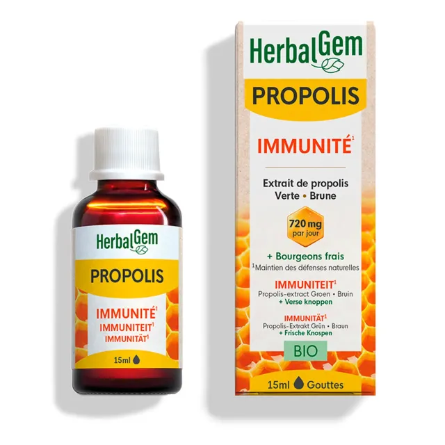 Herbalgem Propolis Gouttes immunité bio gorge