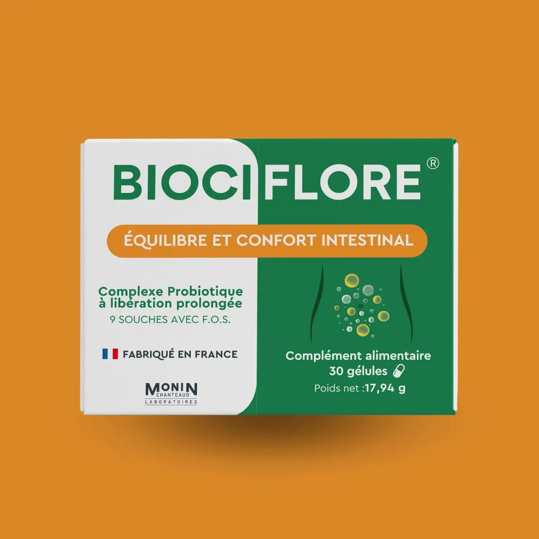Monin Chanteaud Biociflore gélules probiotiques confort intestinal
