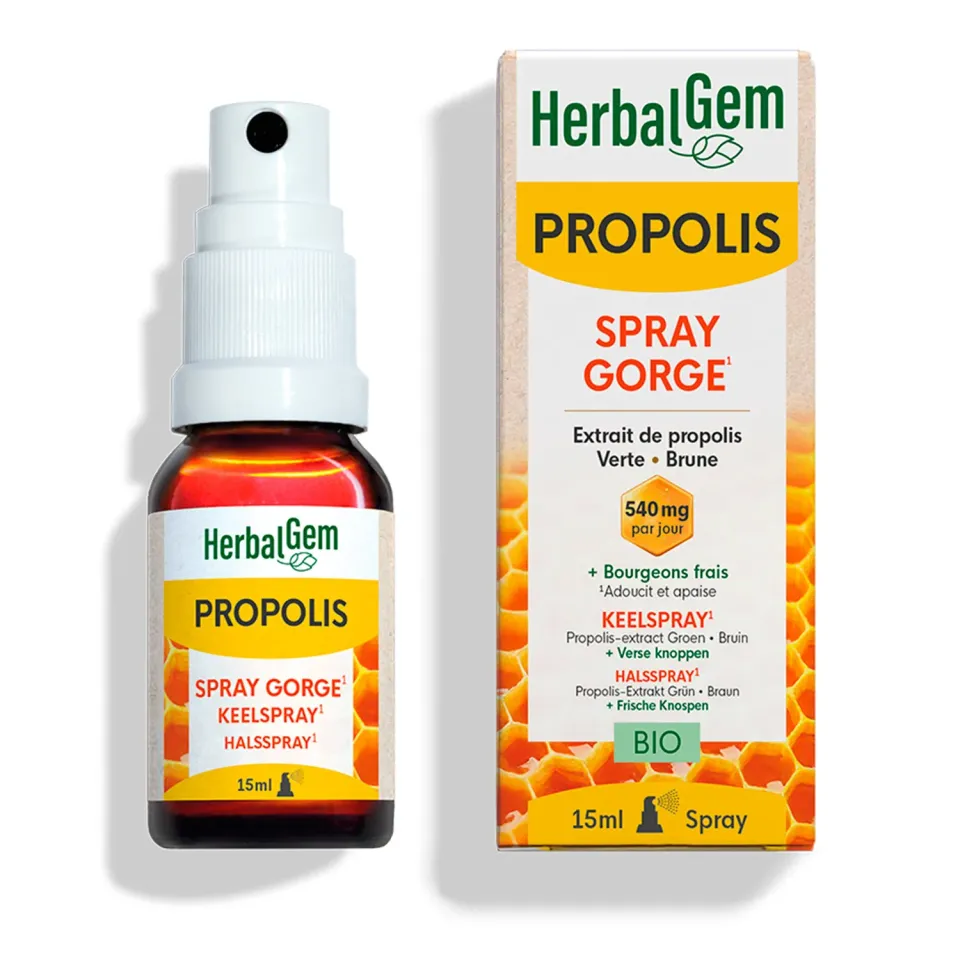 Herbalgem Propolis Large Spectre spray gorge bio 15 ml