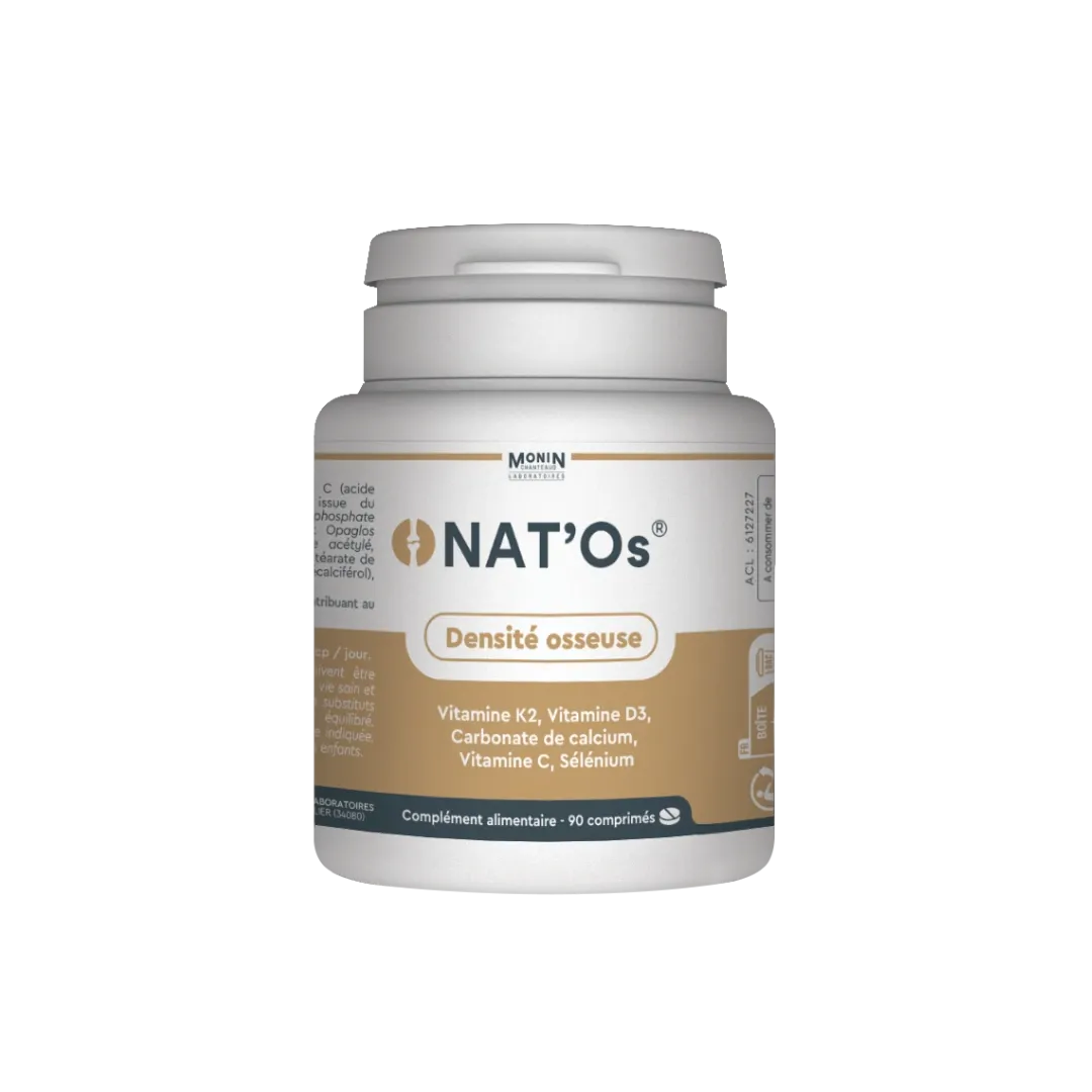 Laboratoires Monin Chanteaud Nat'Os 90 comprimés os calcium K2 D3