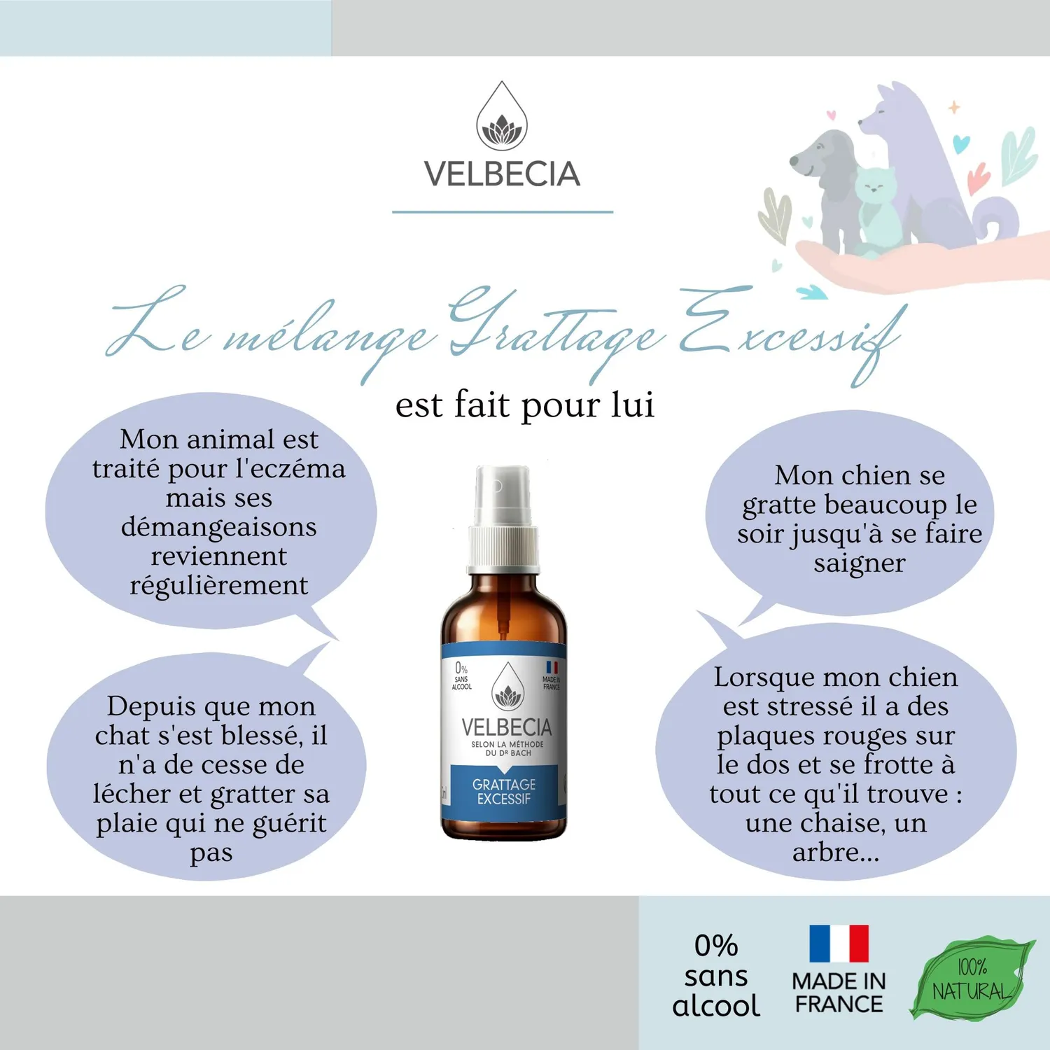 Velbecia Grattage Excessif élixir fleurs 30 ml +1 offert sans alcool