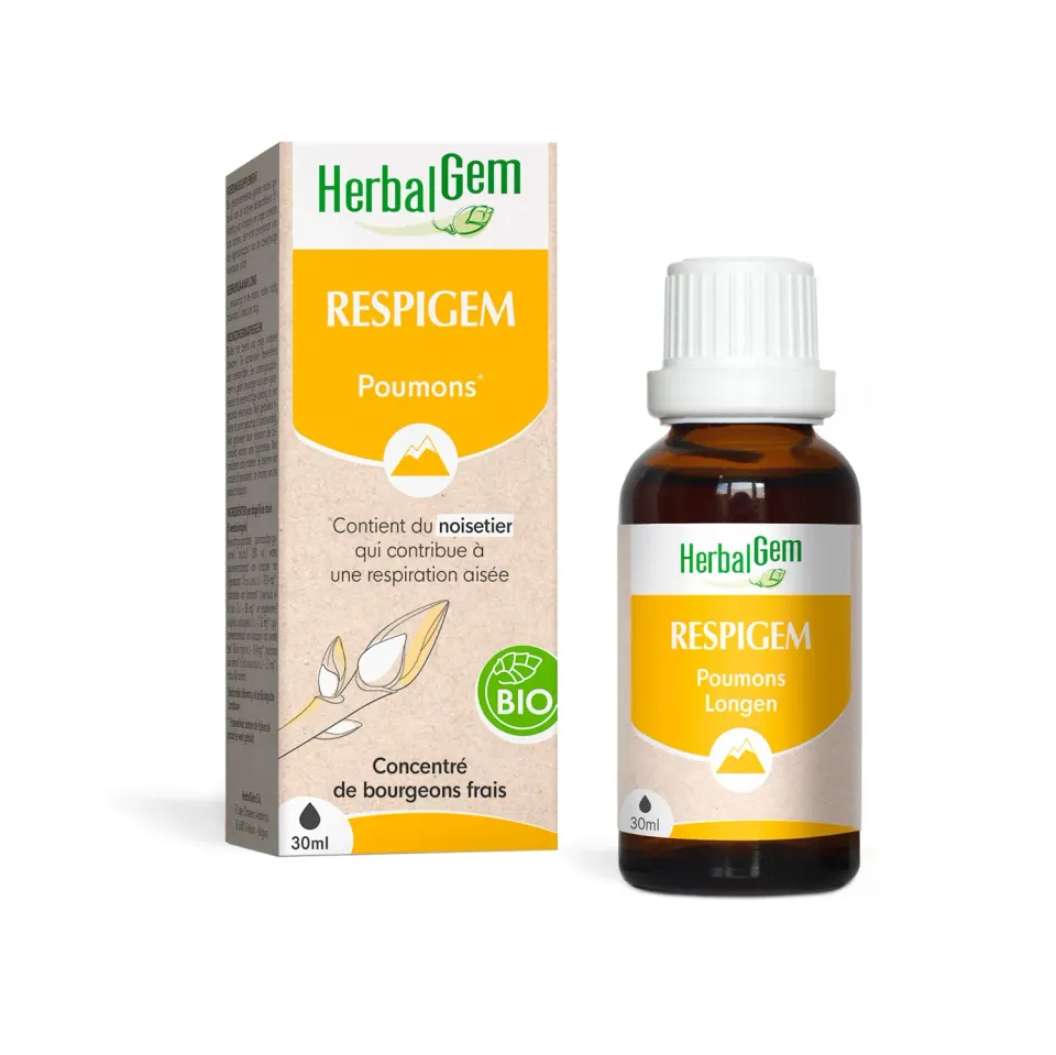 Herbalgem RespiGem Bio complexe poumons respiration fluide