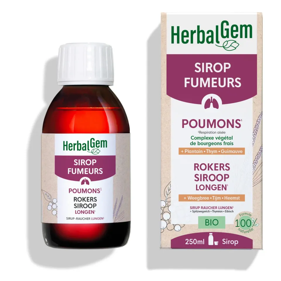 Herbalgem Sirop Fumeurs Bio Respiratoire Confort Gorge