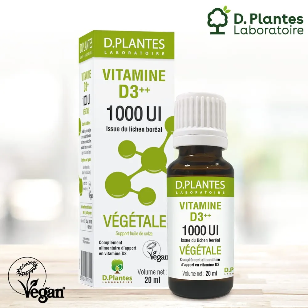 D.Plantes Vitamine D3 Végétale 1000 UI compte-gouttes 20ml