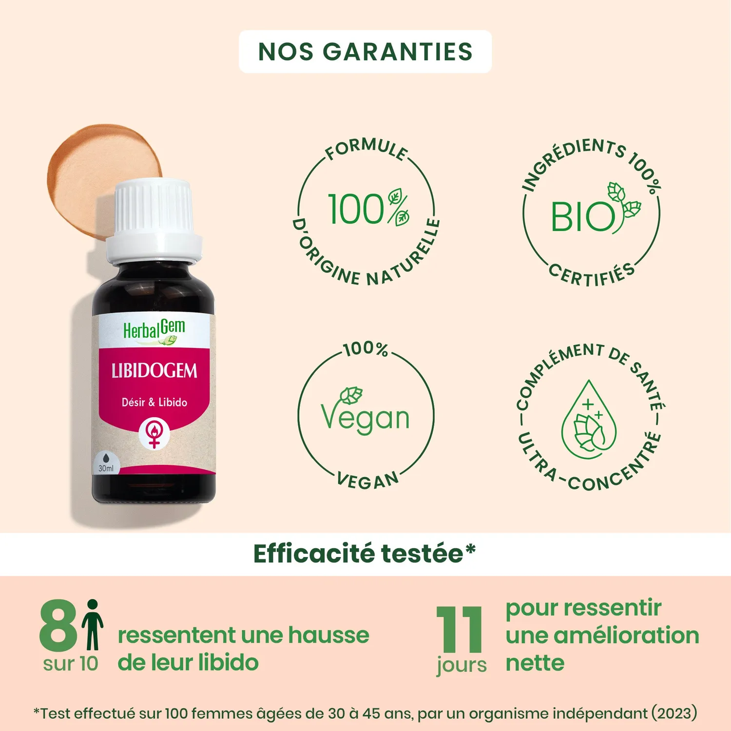 Herbalgem LibidoGem Femme complexe bourgeons bio désir