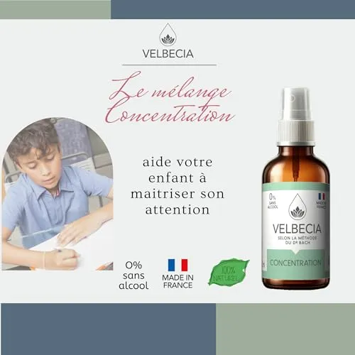 Velbecia Concentration Enfant Ado élixir 2x50 ml