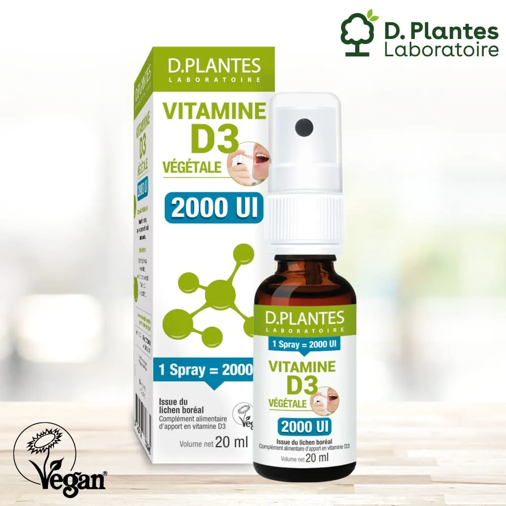 D.Plantes Vitamine D3 2000 UI Spray 20 ml Vegan