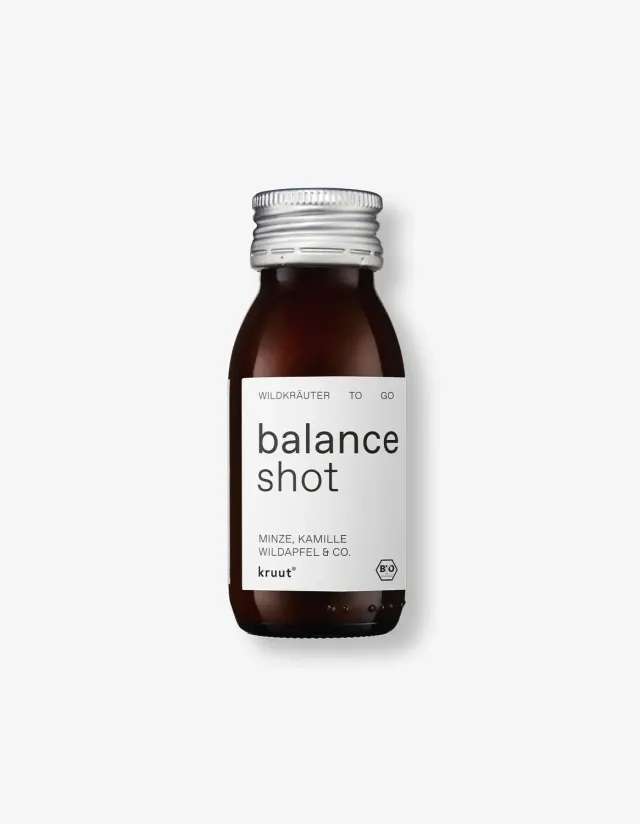 kruut Balance Shot Plantes 10x Pomme Menthe Bio