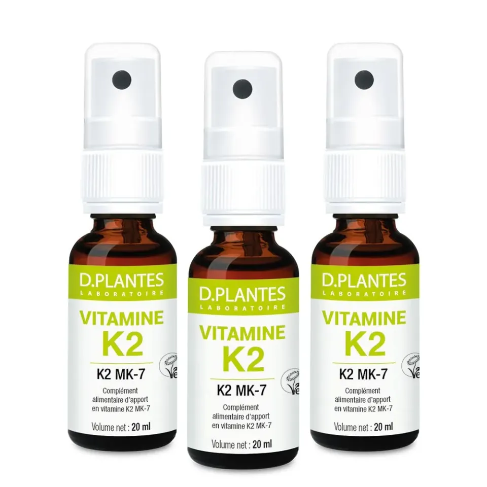 D.Plantes K2 MK7 sprays huileux vegan 3 x 20 ml