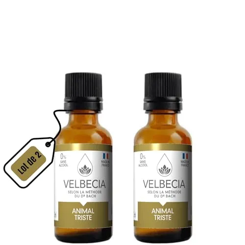 Velbecia Animal triste élixir floral sans alcool 30 ml + offert