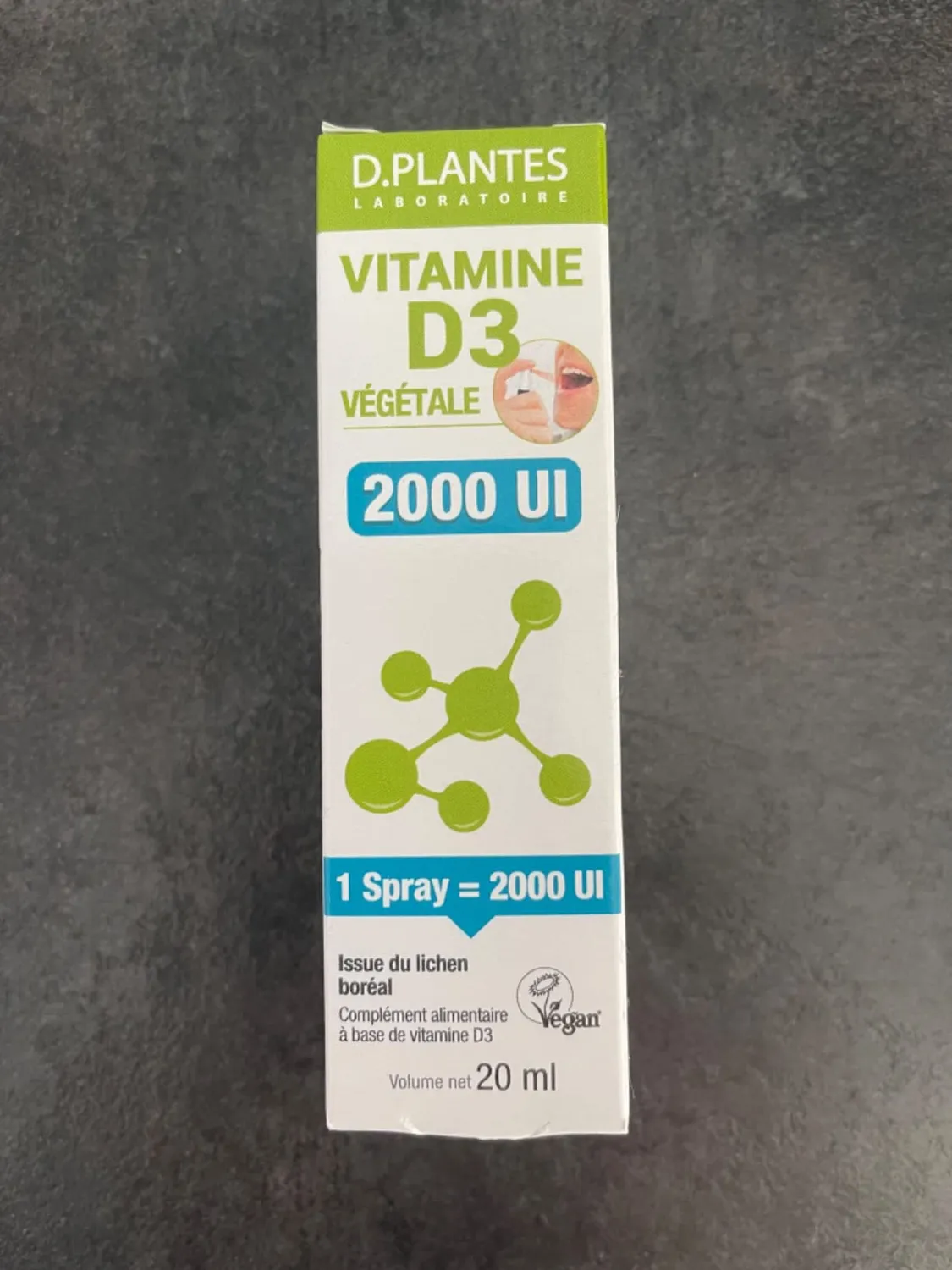 D.Plantes Vitamine D3 2000 UI Spray 20 ml Vegan