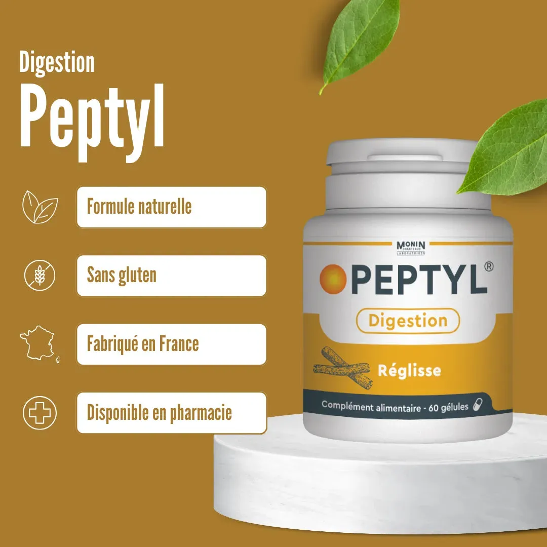Monin Chanteaud Peptyl gélules digestion réglisse magnésium