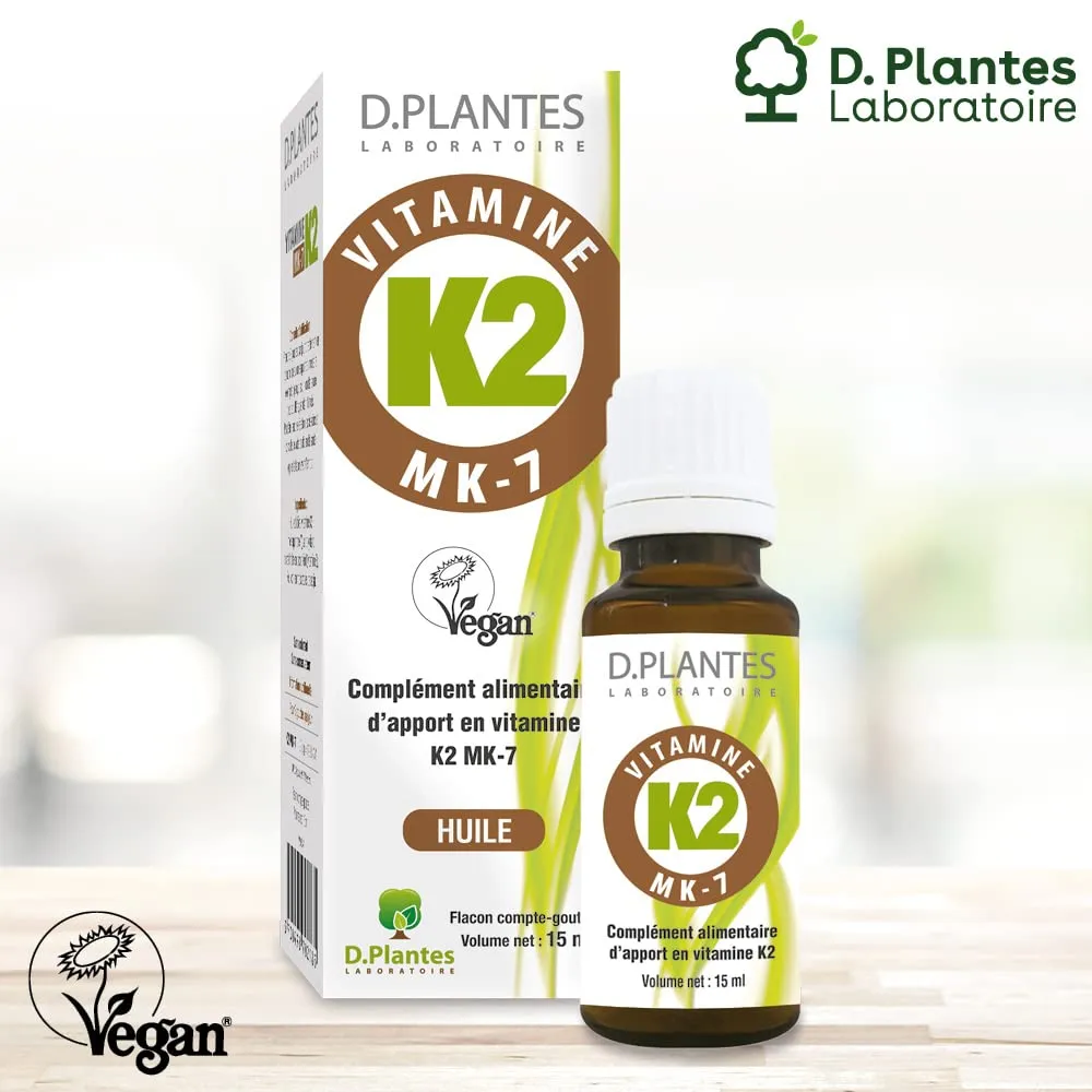 D.Plantes Vitamine K2 MK7 gouttes 15 ml vegan