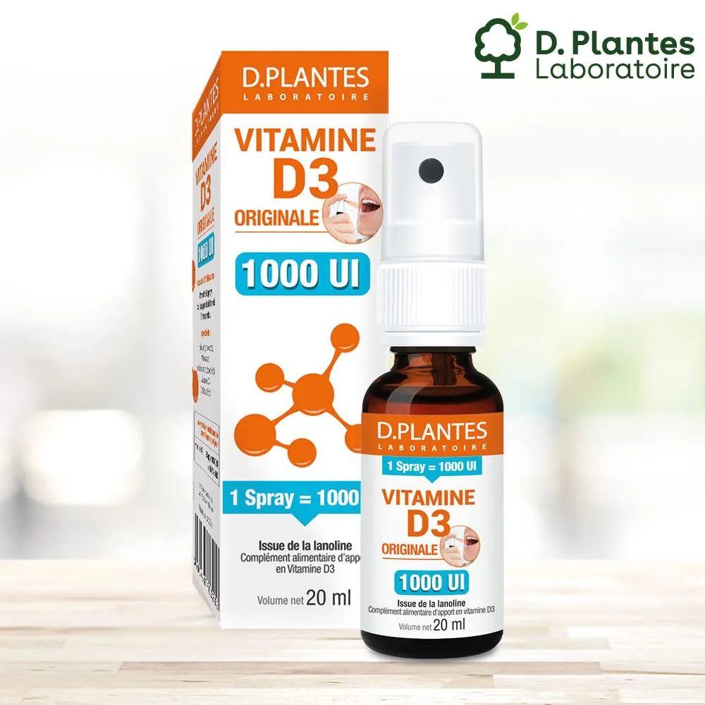D.Plantes Vitamine D3 Originale 1000 UI spray 20 ml immunite