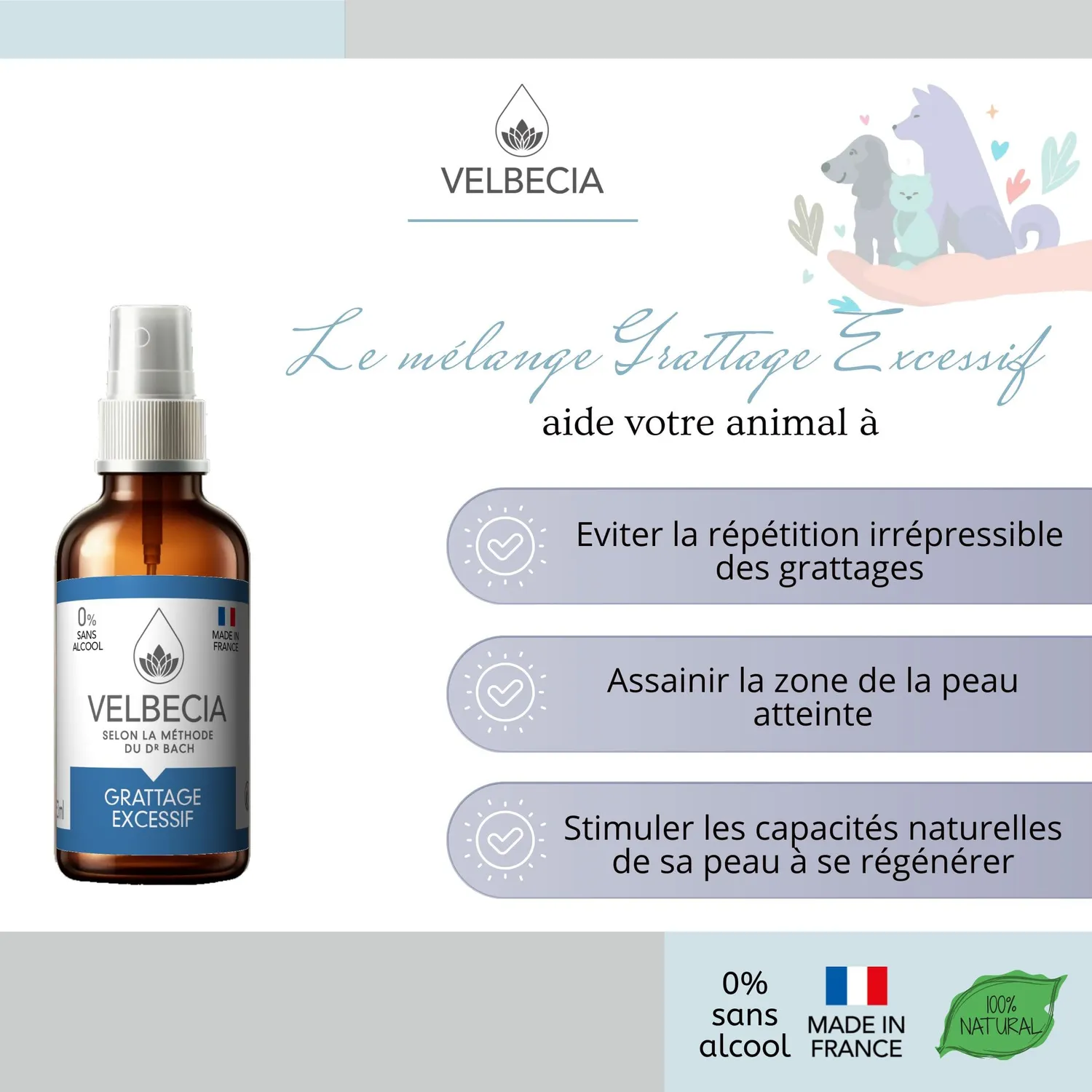 Velbecia Grattage Excessif élixir fleurs 30 ml +1 offert sans alcool