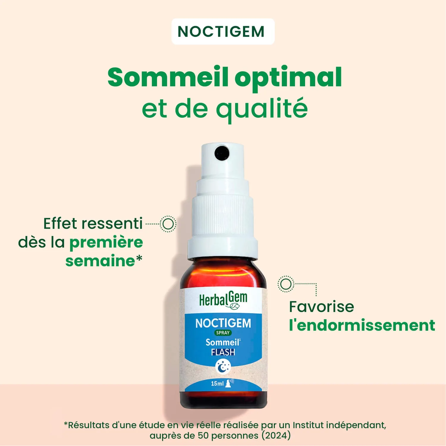 Herbalgem Noctigem spray sommeil tilleul bio