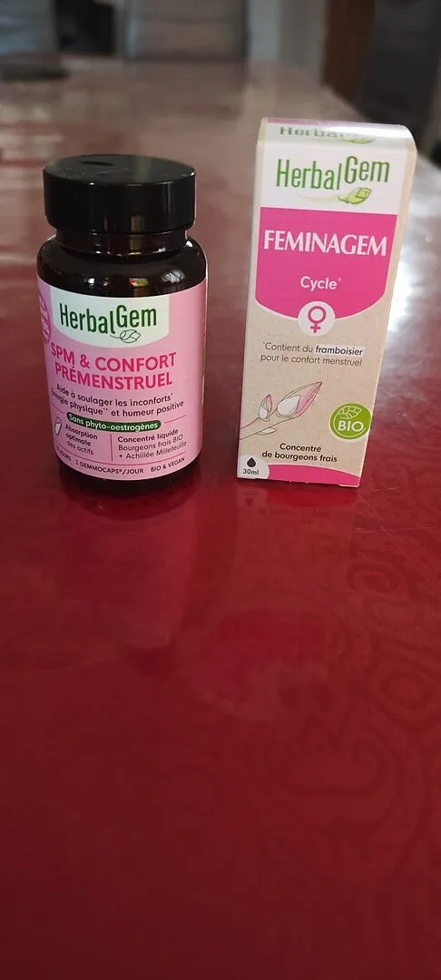 Herbalgem FeminaGem SPM complément cycle 2 flacons femme