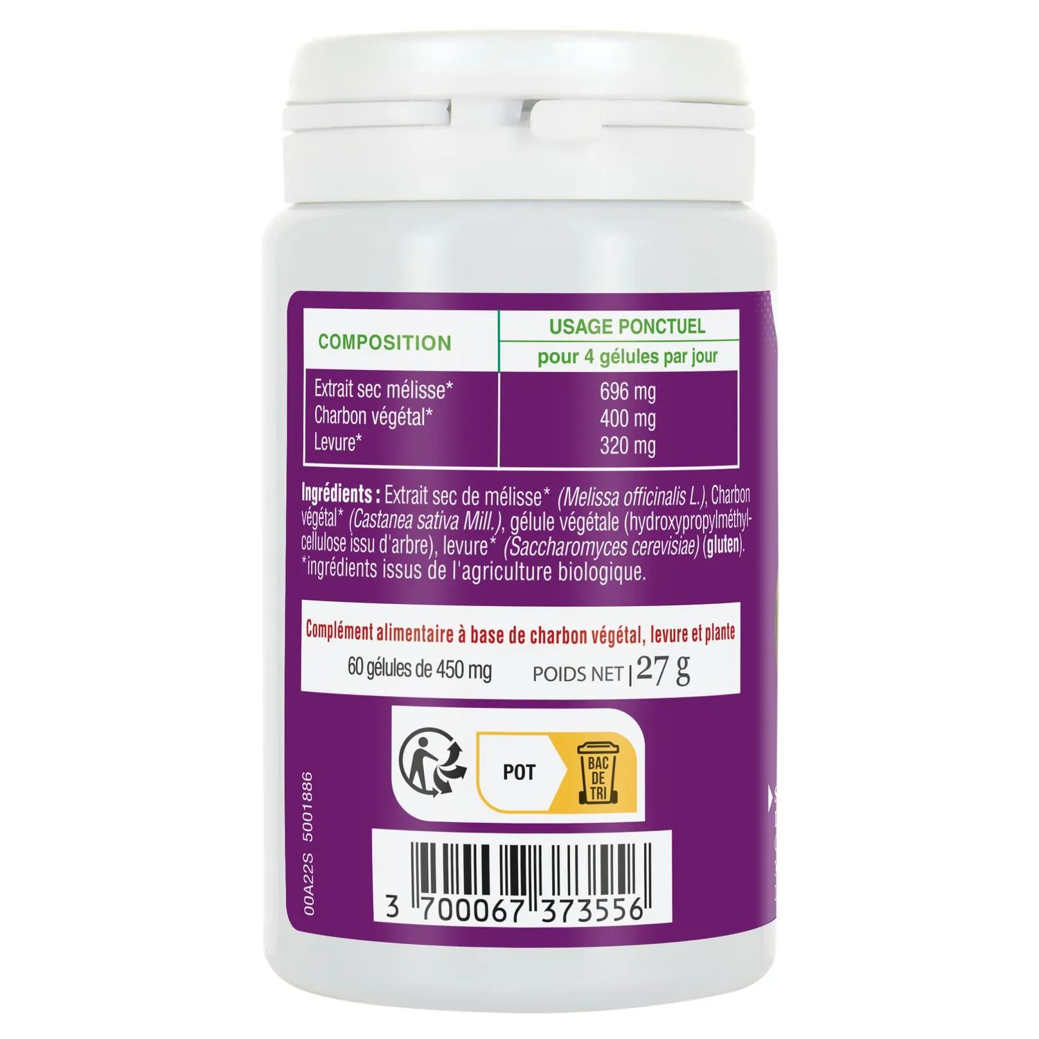 Phyto-Actif STOP'O Spasmes gélules 60 confort digestif