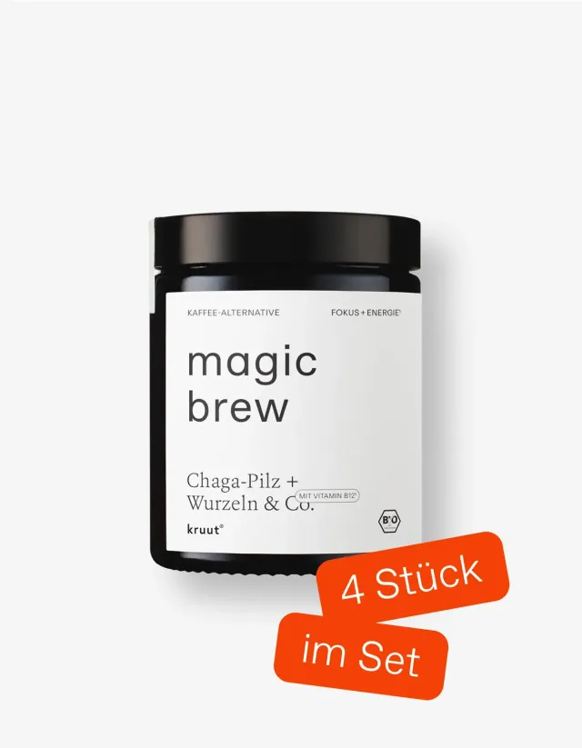 Kruut Magic Brew Poudre 4x75g Sans Caféine Bio