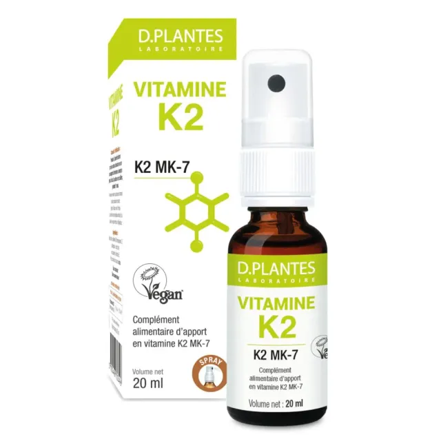 D.Plantes Vitamine K2 MK7 spray 20 ml origine végétale