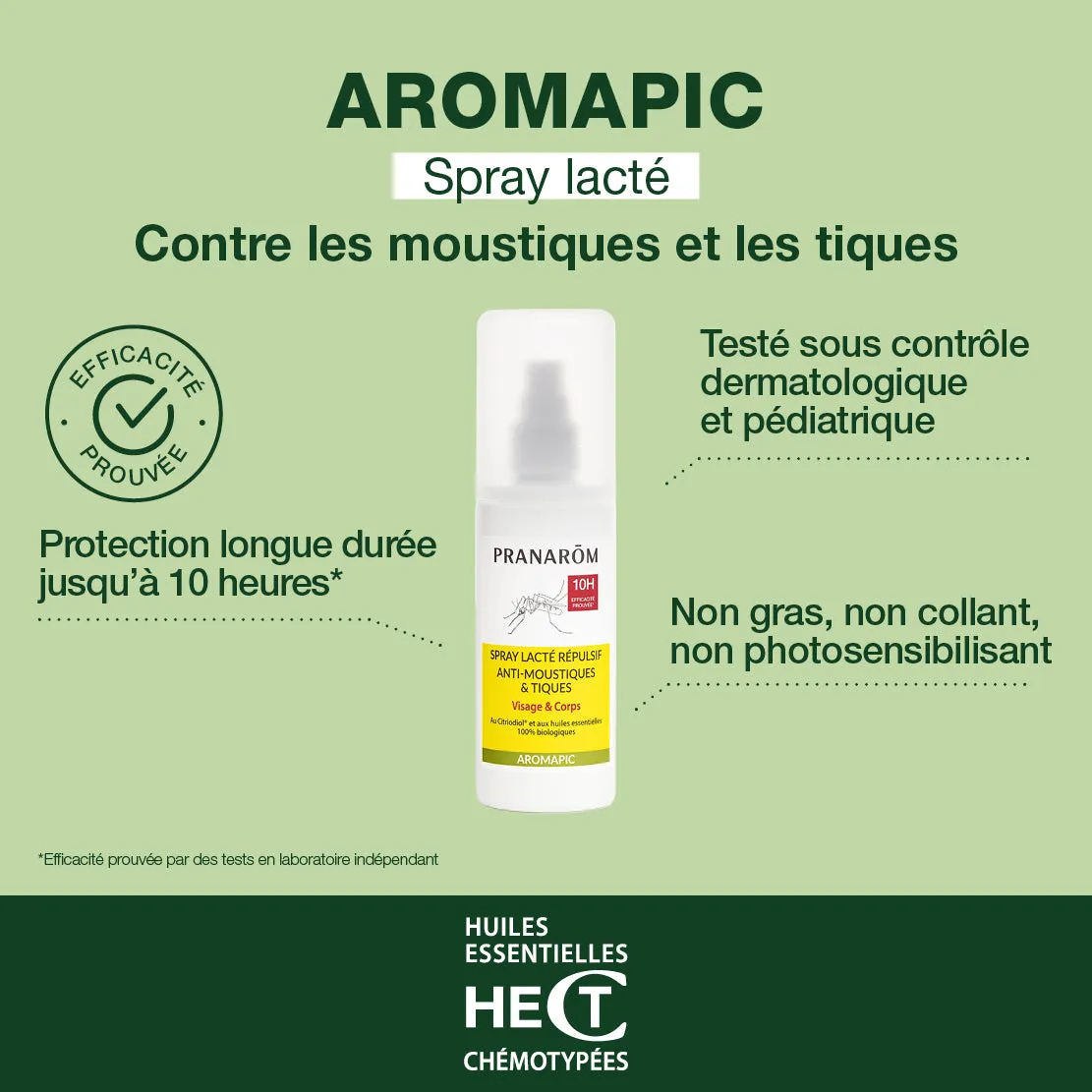 HERBALGEM Spray lacté anti-moustiques tiques