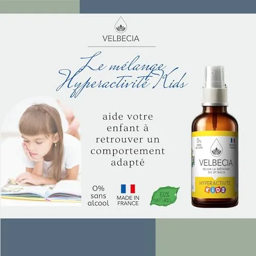 Velbecia Enfant Hyperactif Agité élixir 2x30ml sans alcool