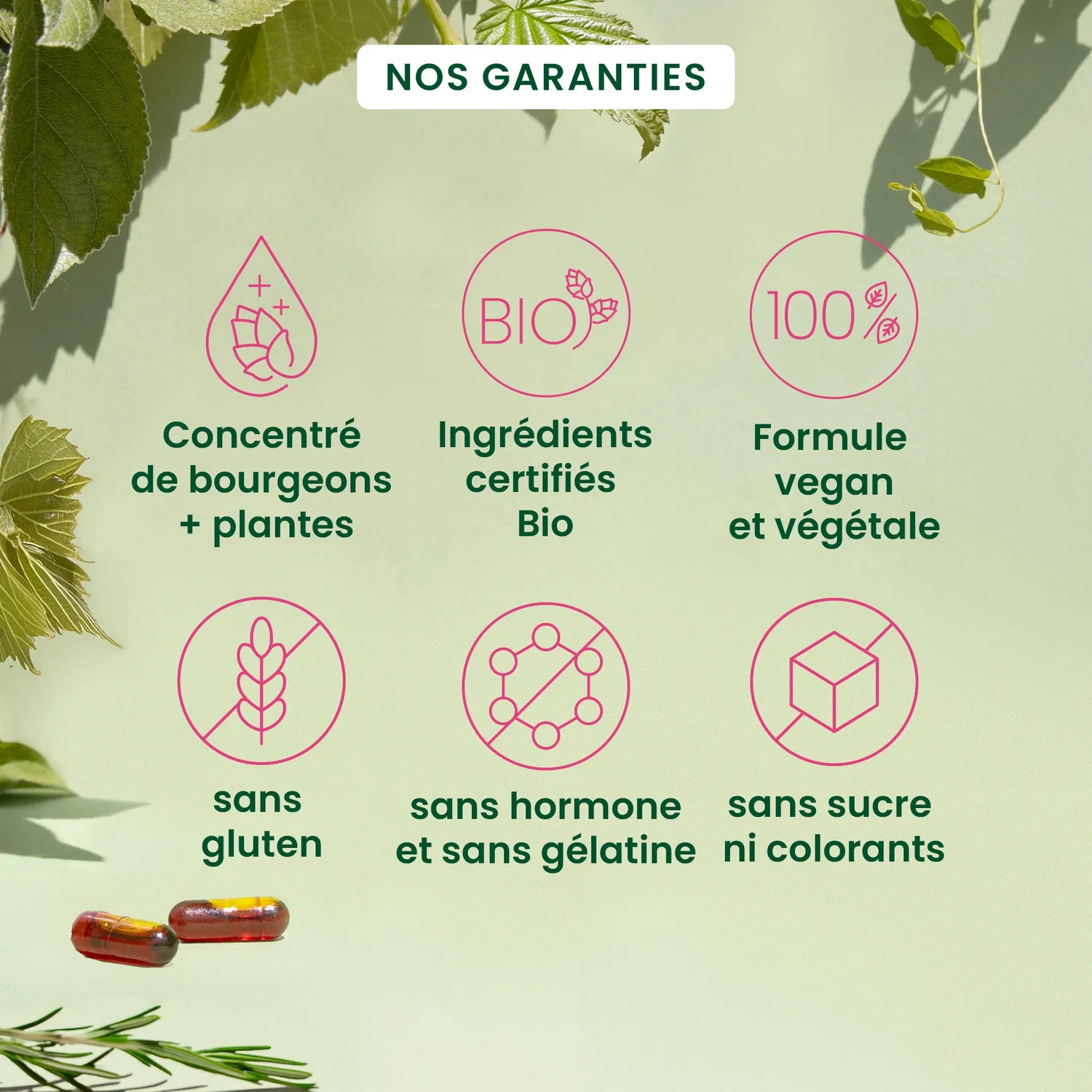 Herbalgem Gemmocaps SPM complément bio confort menstruel