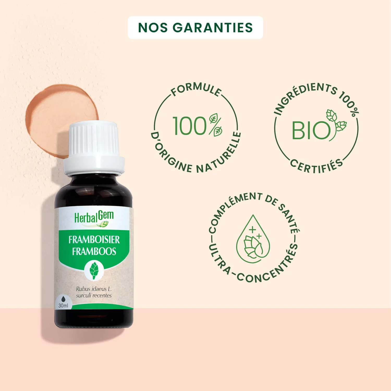 Herbalgem Framboisier bourgeon bio confort féminin