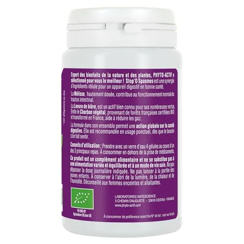 Phyto-Actif STOP'O Spasmes gélules 60 confort digestif