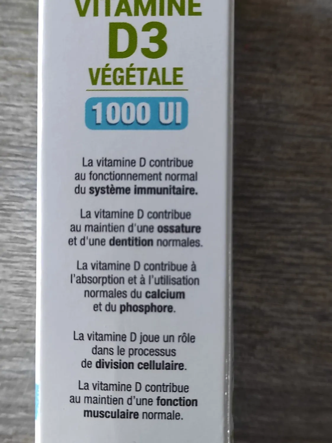 D.Plantes Vitamine D3 1000 UI Spray Vegan 20ml Immunité